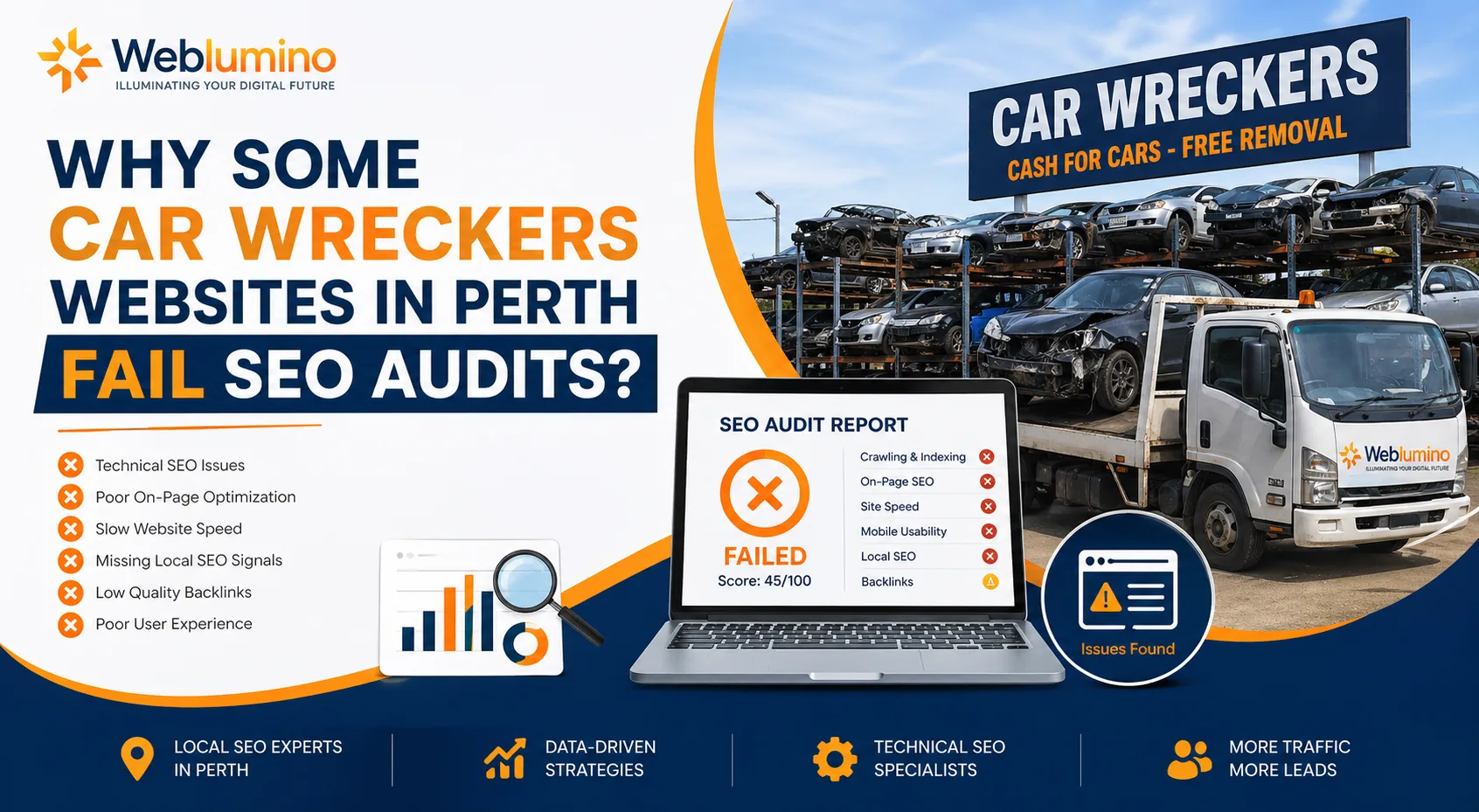 Why Some Car Wreckers Websites in Perth Fail SEO Audits