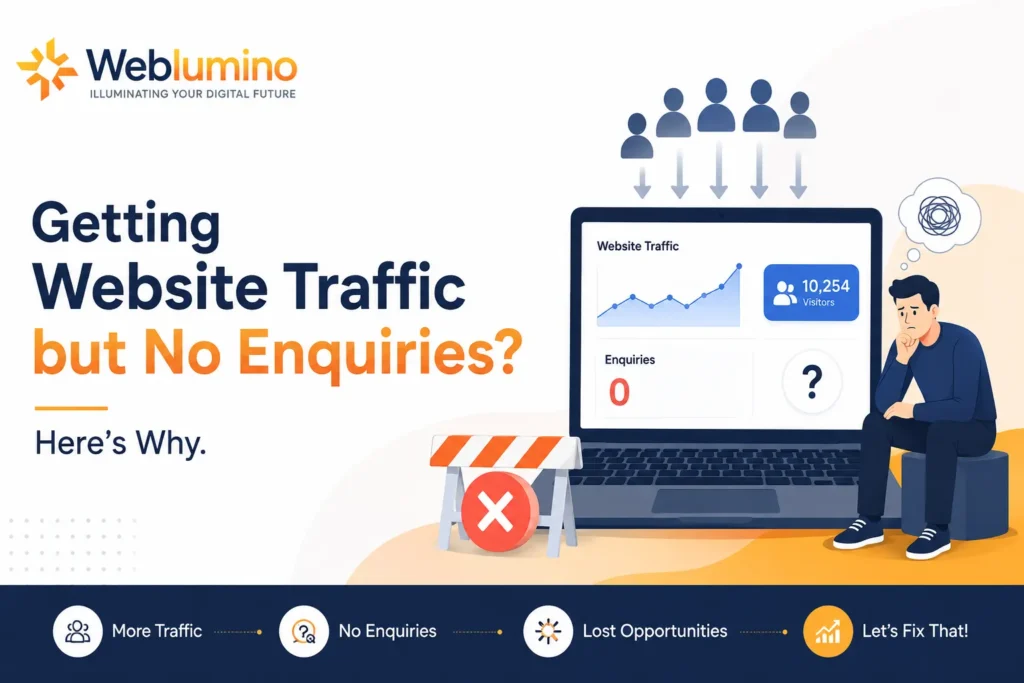 Getting Website Traffic but No Enquiries? Here’s Why