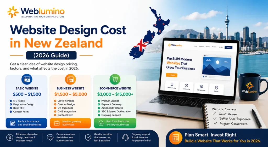 Website Design Cost in New Zealand (2026 Guide)