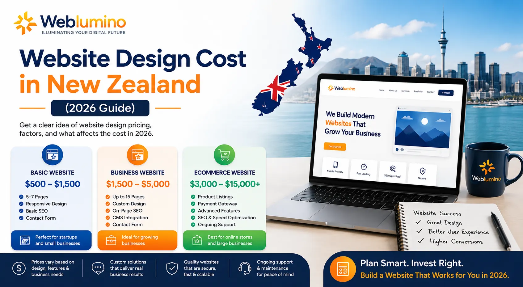 Website Design Cost in New Zealand (2026 Guide)