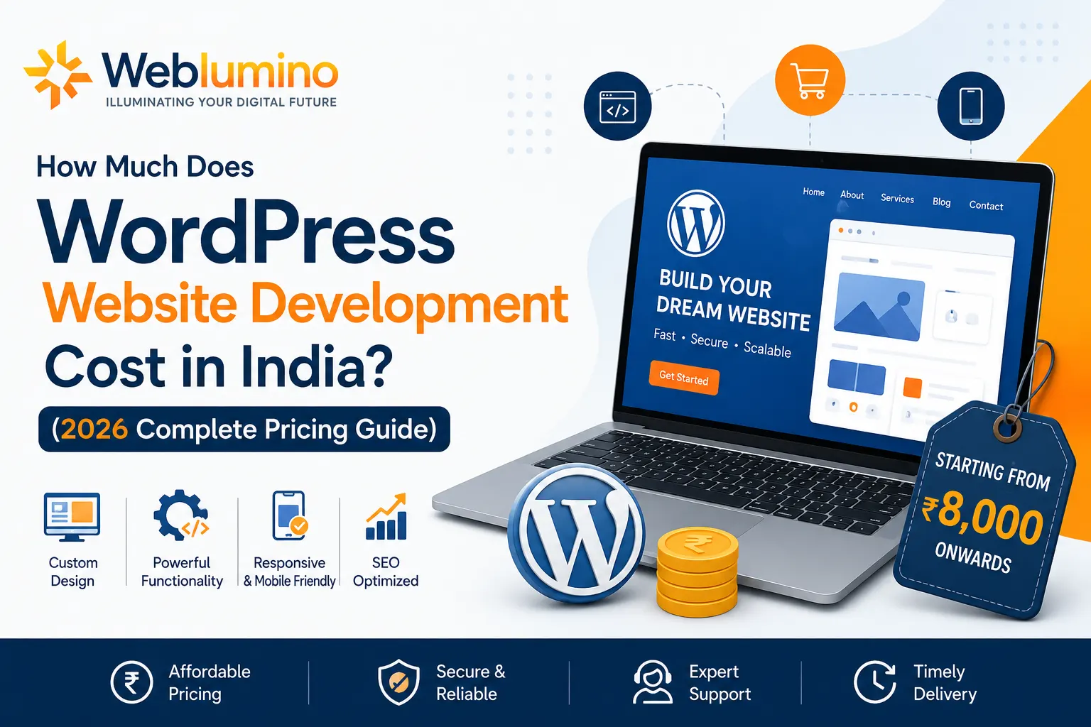 WordPress Website Development Cost in India (2026 Guide)